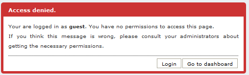 Your are logged in as guest